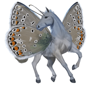 riding horse thoroughbred light gray