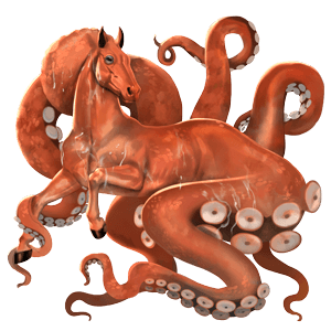 wild horse giant octopus