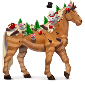 divine horse yule log