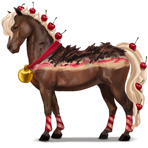 divine horse black forest cake