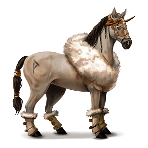 riding horse vanner mouse gray