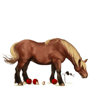 draft horse ban'ei horse light gray