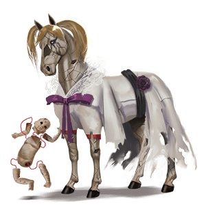 riding unicorn thoroughbred flaxen chestnut 