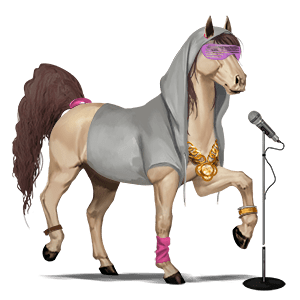 riding horse akhal-teke chestnut