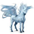 winged riding unicorn air element