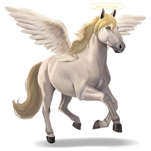 riding horse demonic angel