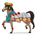 riding unicorn niña de las flores