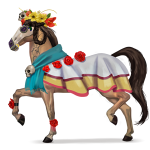riding horse niña de las flores