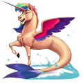 riding unicorn dun overo