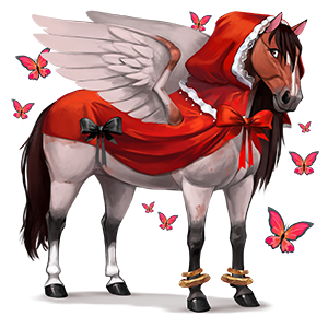 riding pegasus red