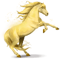 horse of the rainbow shiny yellow