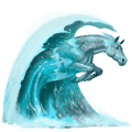water horse wave
