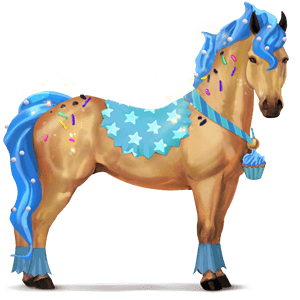 divine horse cupcake