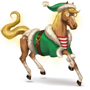 divine horse merry christmas