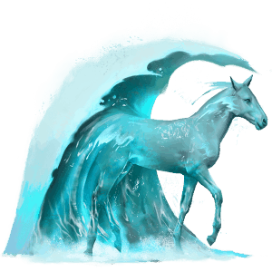 water horse wave